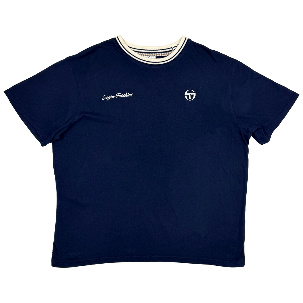 Navy Blue Sergio Tacchini Polo Shirt | Large