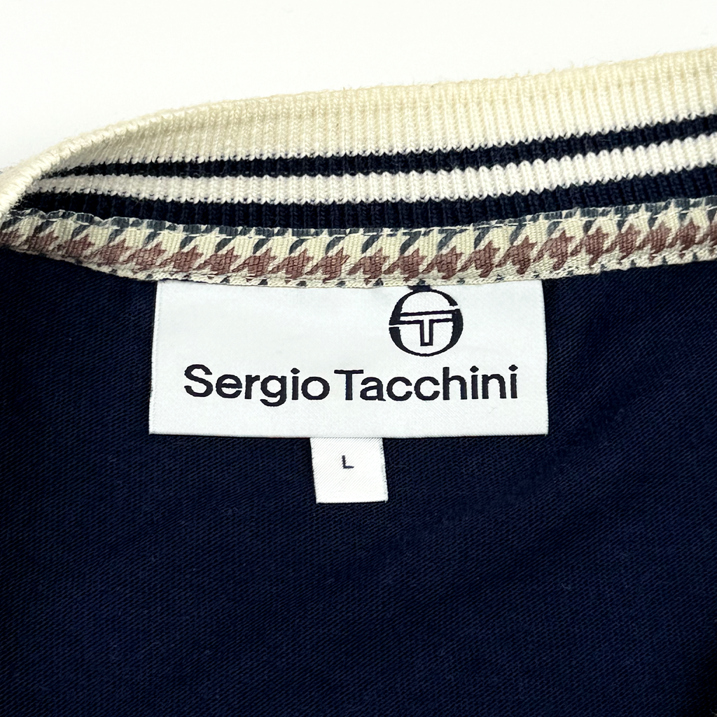 Navy Blue Sergio Tacchini Polo Shirt | Large