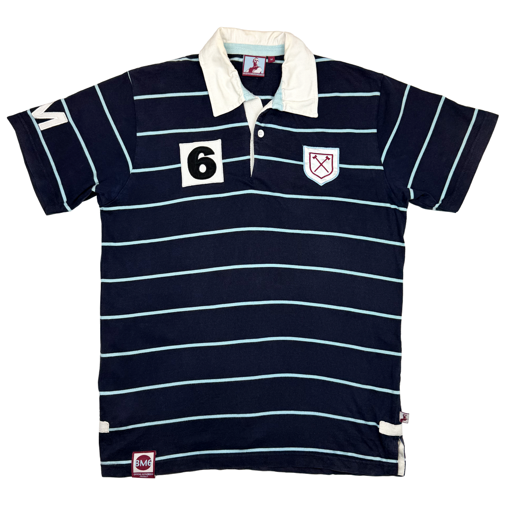 West Ham United Bobby Moore Blue Polo Shirt | Medium