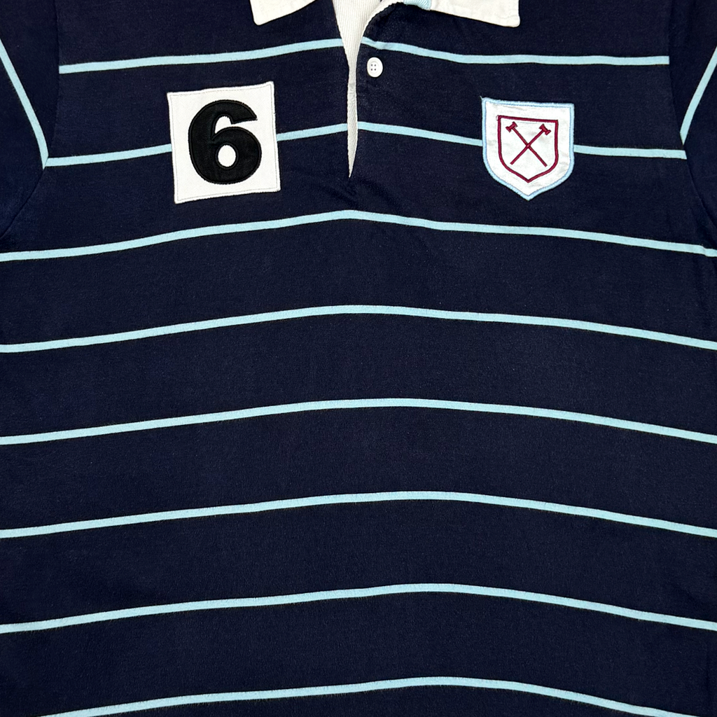 West Ham United Bobby Moore Blue Polo Shirt | Medium