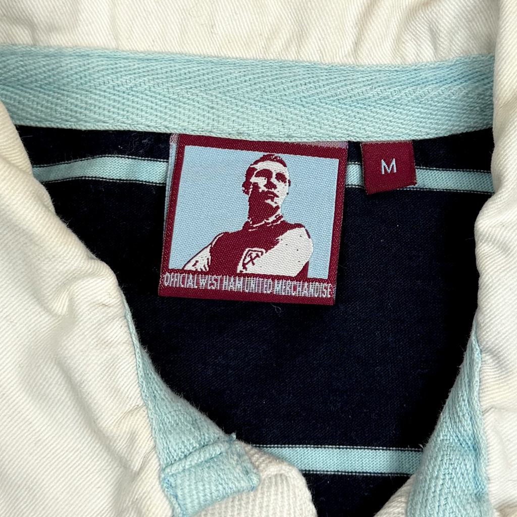West Ham United Bobby Moore Blue Polo Shirt | Medium