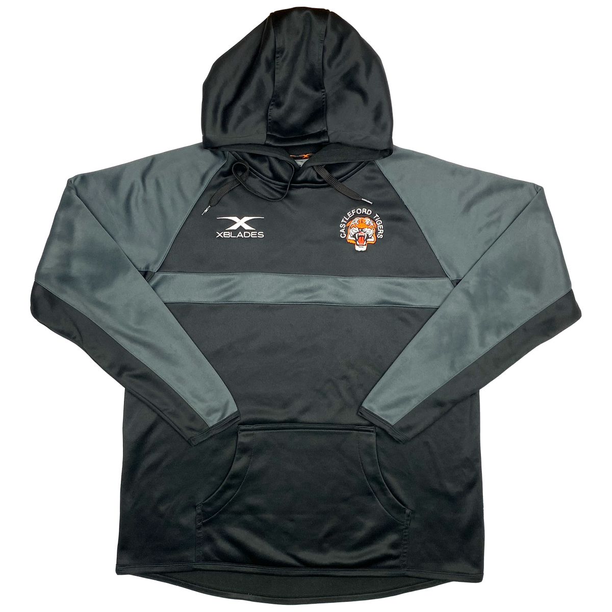Castleford Tigers Hooded Training Top Black | Extra Large