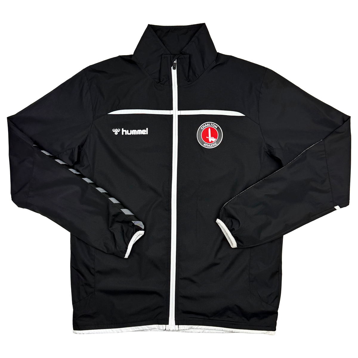 Charlton Athletic Black Full-Zip Training Top (2021-22) | Small