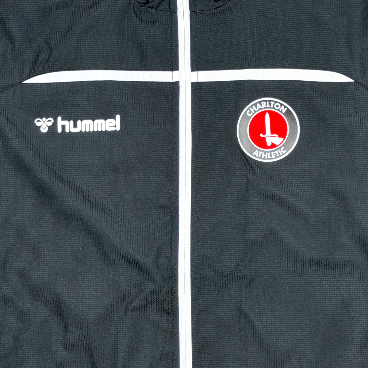 Charlton Athletic Black Full-Zip Training Top (2021-22) | Small