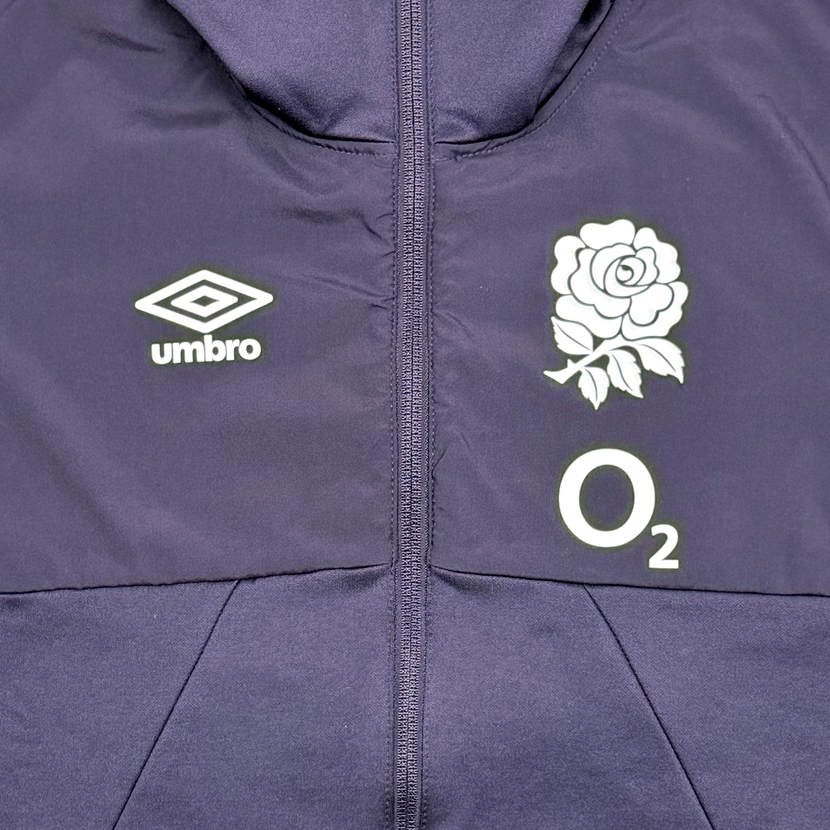 England Rugby Union Purple Hooded Training Top | Women's Medium