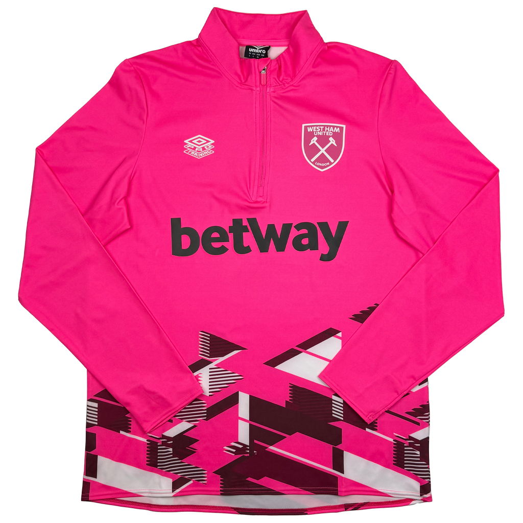 West Ham United Pink Warm-Up Top (2023-24)