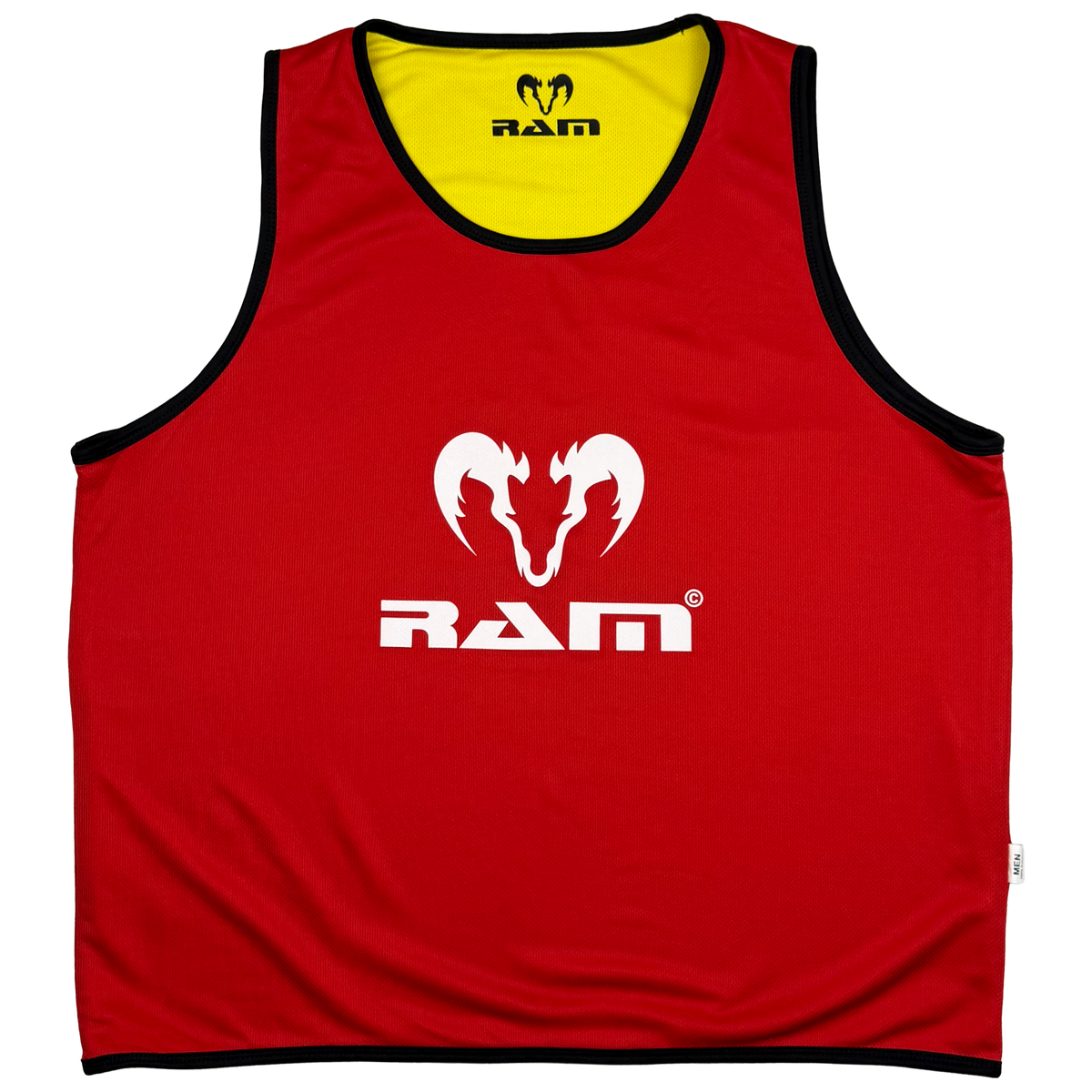 Ram Reversible Rugby Training Bib Red/Yellow | Extra Large