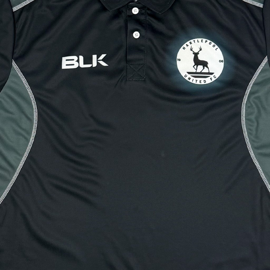 Hartlepool United Black Training Polo | Extra Large