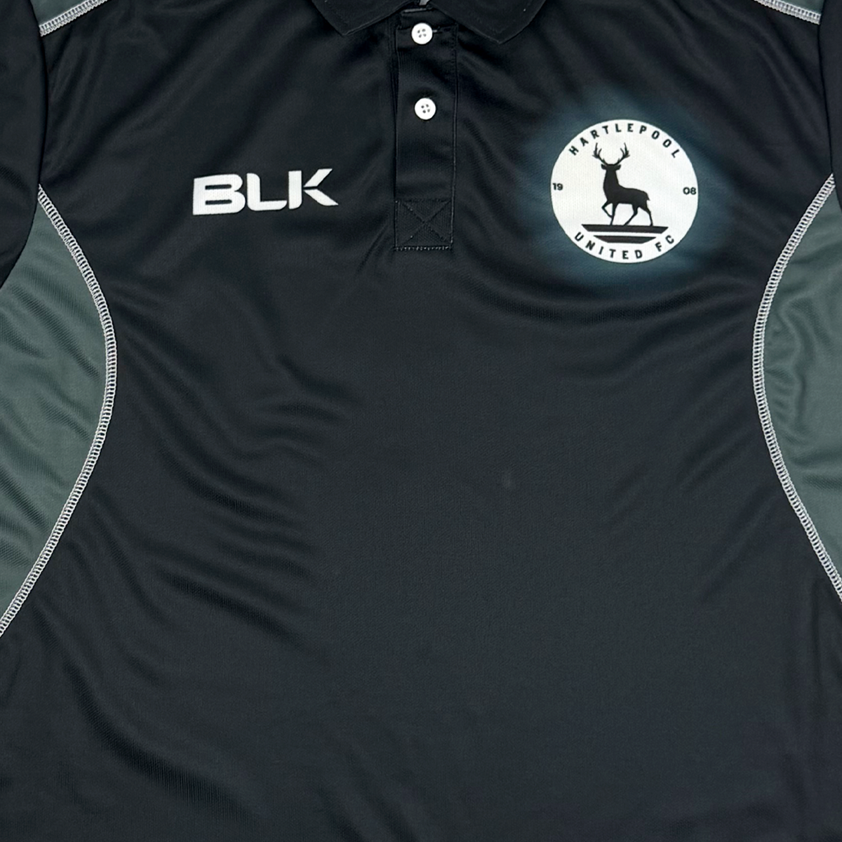 Hartlepool United Black Training Polo | Extra Large