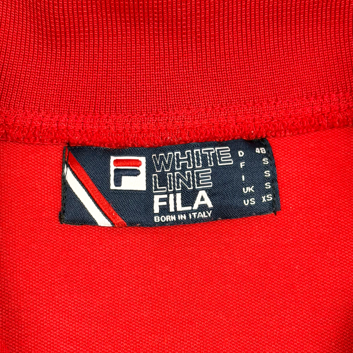 Fila White Line Red and Grey Track Top | Small