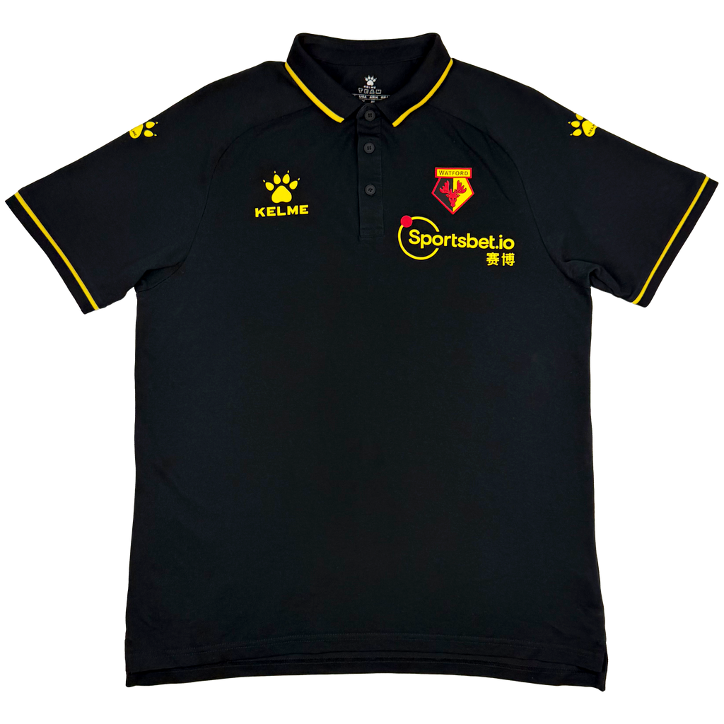 Watford Black Polo Shirt (2020-21) | Large