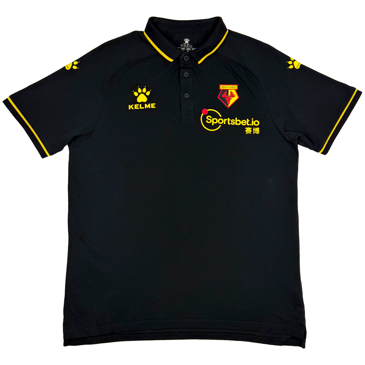 Watford Black Polo Shirt (2020-21) | Large