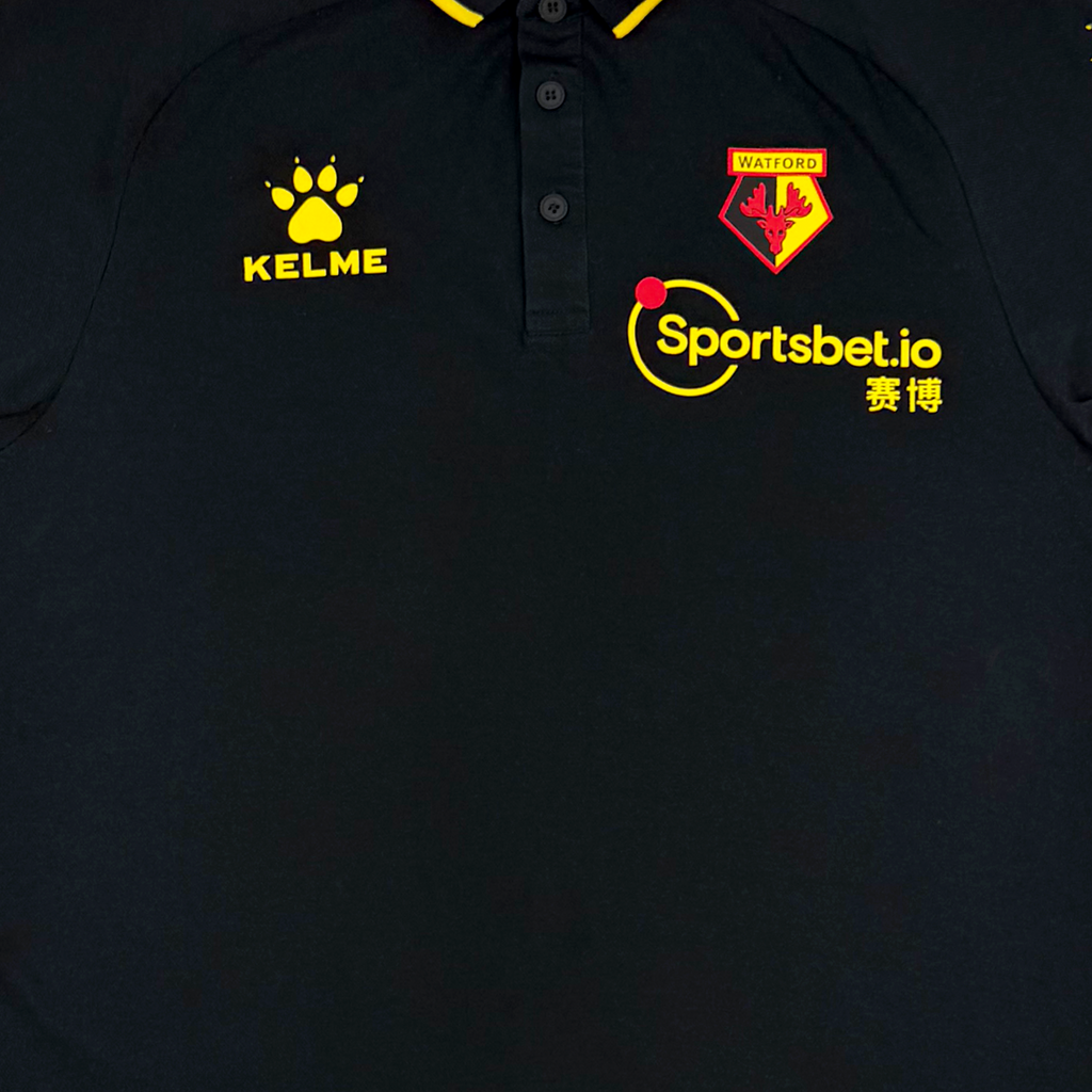 Watford Black Polo Shirt (2020-21) | Large
