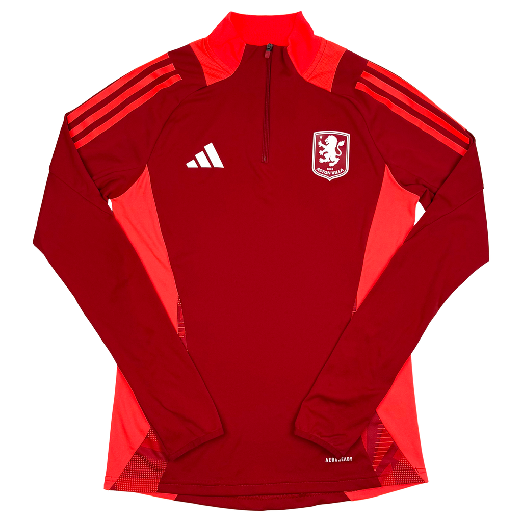 Aston Villa Red Quarter-Zip Drill Top (2023-24) | Women’s Small