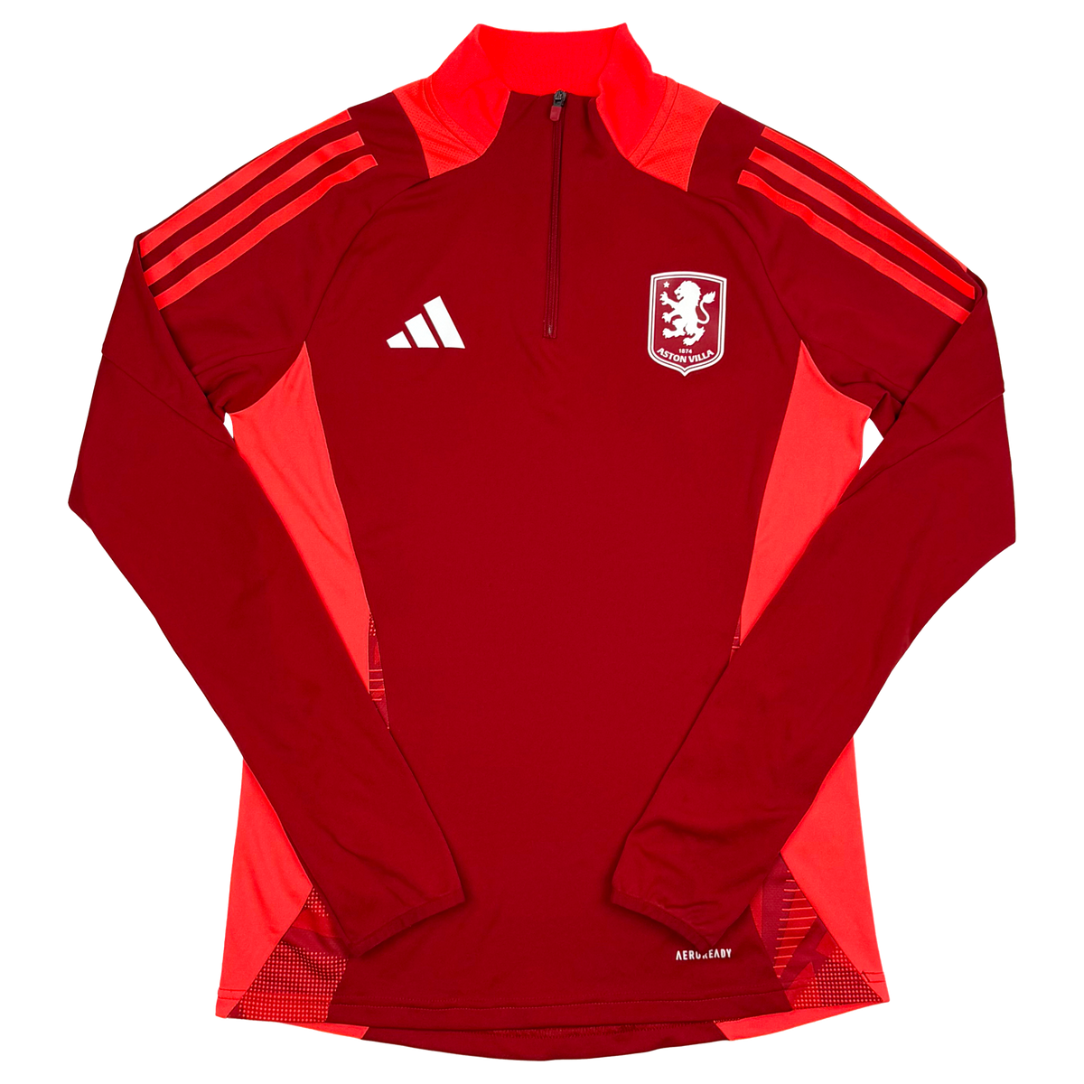 Aston Villa Red Quarter-Zip Drill Top (2023-24) | Women’s Small