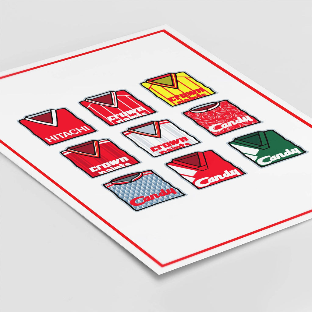 Liverpool Shirts Through the Years
